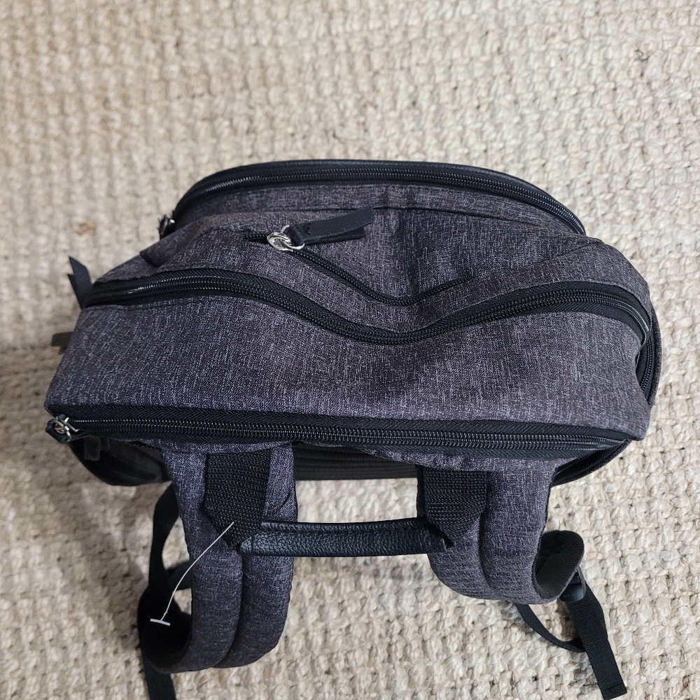 Baby Boom Adjustable Shoulder Strap Insulated Pockets Backpack Diaper Bag Black - Picture 5 of 11